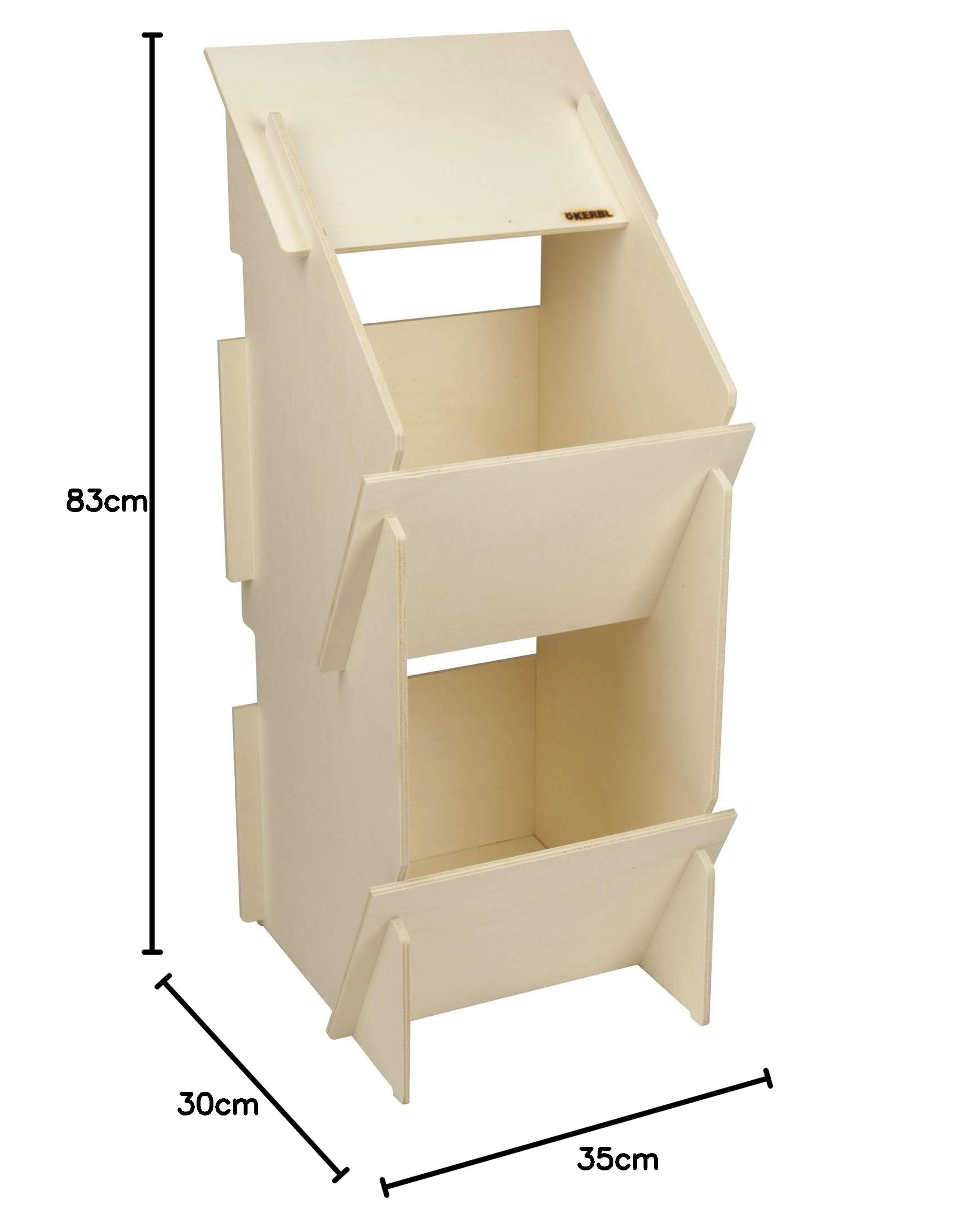 Kerbl 73005 - Nido per Gallina, in Legno, Non Montato, 30 x 35 x 83 cm