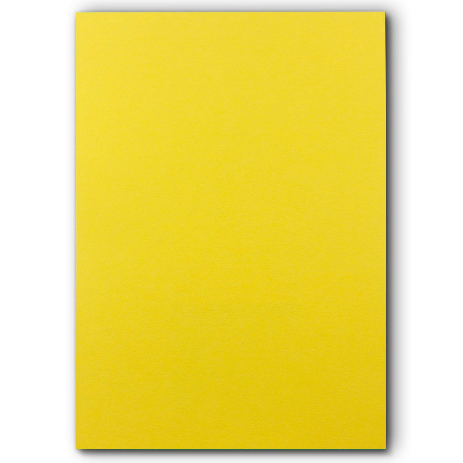 FarbenFroh - Lot de 100 cartes simples - Feuilles de papier - Format A5 - Jaunes - 240 g/m² - 14,8 x 21 cm - Feuille de bricolage - Papier de couleur - Carton photo - Carton de couleur
