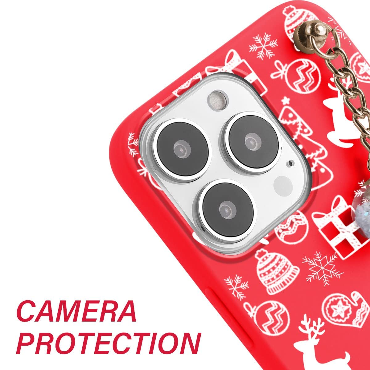 2 Custodie Per Huawei P30 Pro Con Tema Natalizio: Alce, Babbo Natale E Cervo, Morbide Silicone TPU Rosse