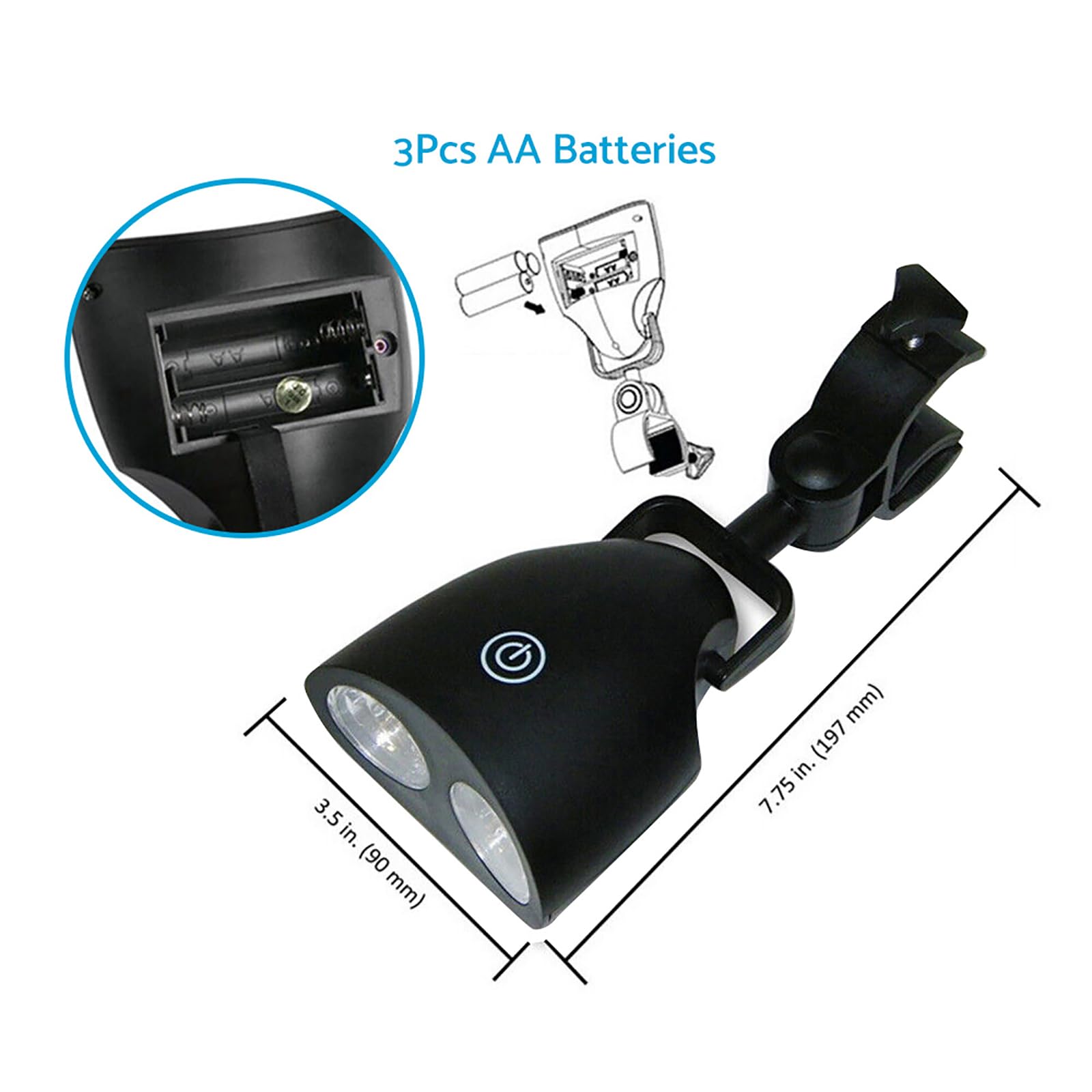 ALINREDBX Barbecue Grill Light for Outdoor Grill Super Bright 10 LED Lamp Base BBQ Grill Accessories