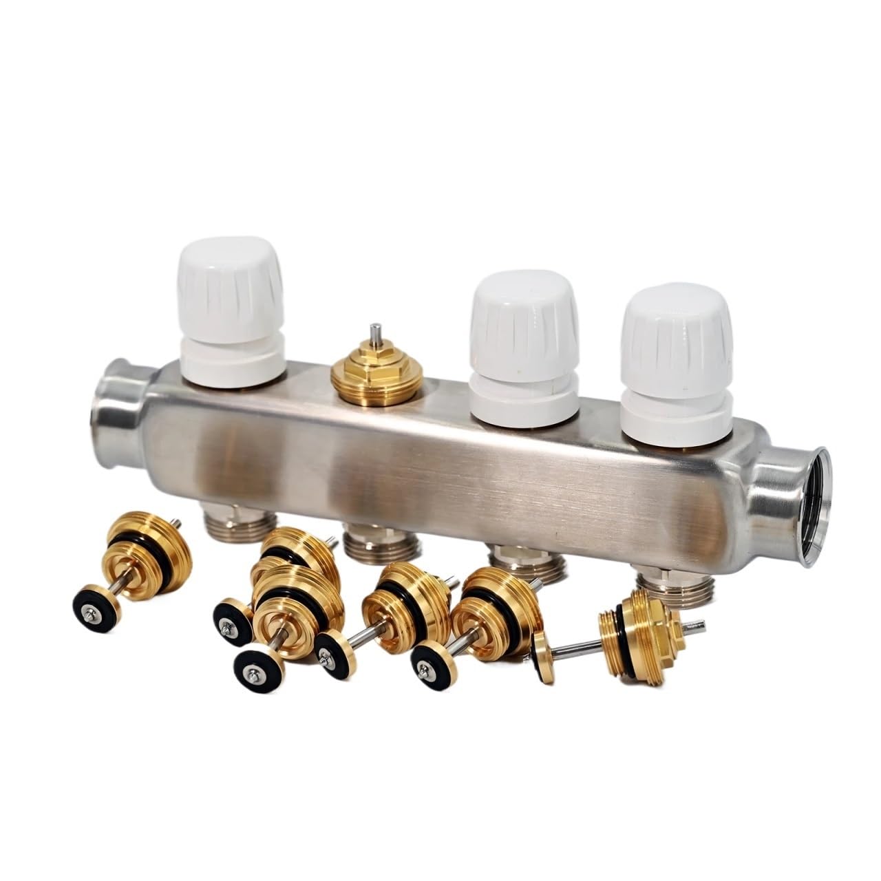 Collettore di ricambio, valvola isolata, valvole a spillo di ritorno sotto l'attuatore, accessori for riscaldamento a pavimento(10pcs)