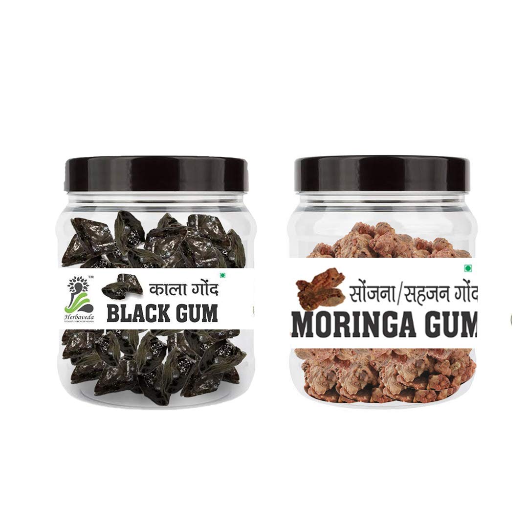 LEANBEING Herbaveda-Kala Gond(200G)+ Moringa Gum(250G)Combo|Gond Siyah +Sahajan Gond|Pure Jadibooti (B08V5HYCD1) Amazon Price History, Amazon Price Tracker