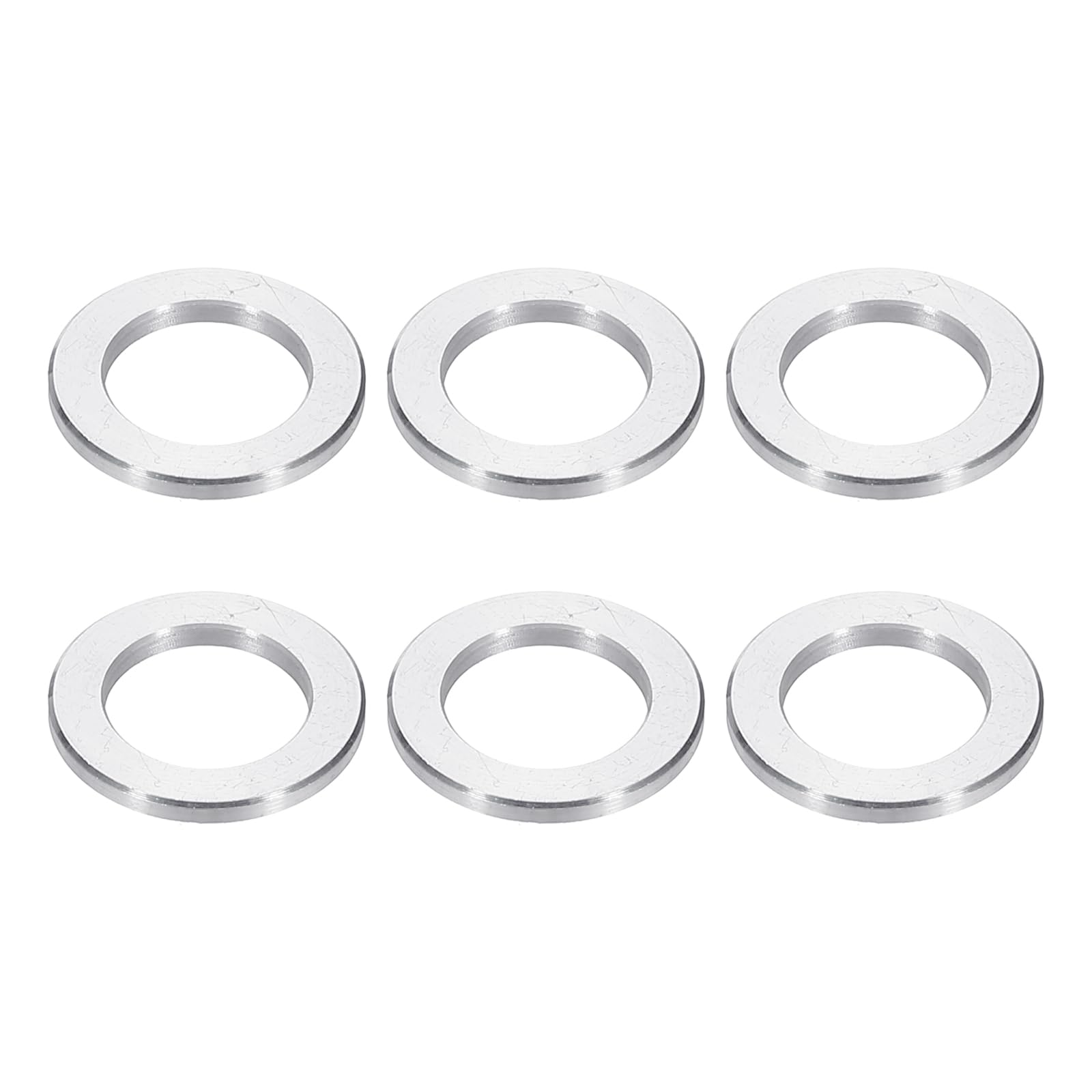 PATIKIL M10 Aluminum Spacers, 6pcs 3/8" x 5/8" Round Metal Spacers for 3/8 or M10 Screw Bolts