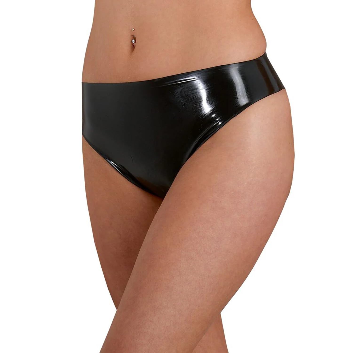 Látex G-String para Mujer,Pantalones Cortos de Caucho Natural para Mujer Tanga Bragas de Látex Disfraz de Cosplay Costumes