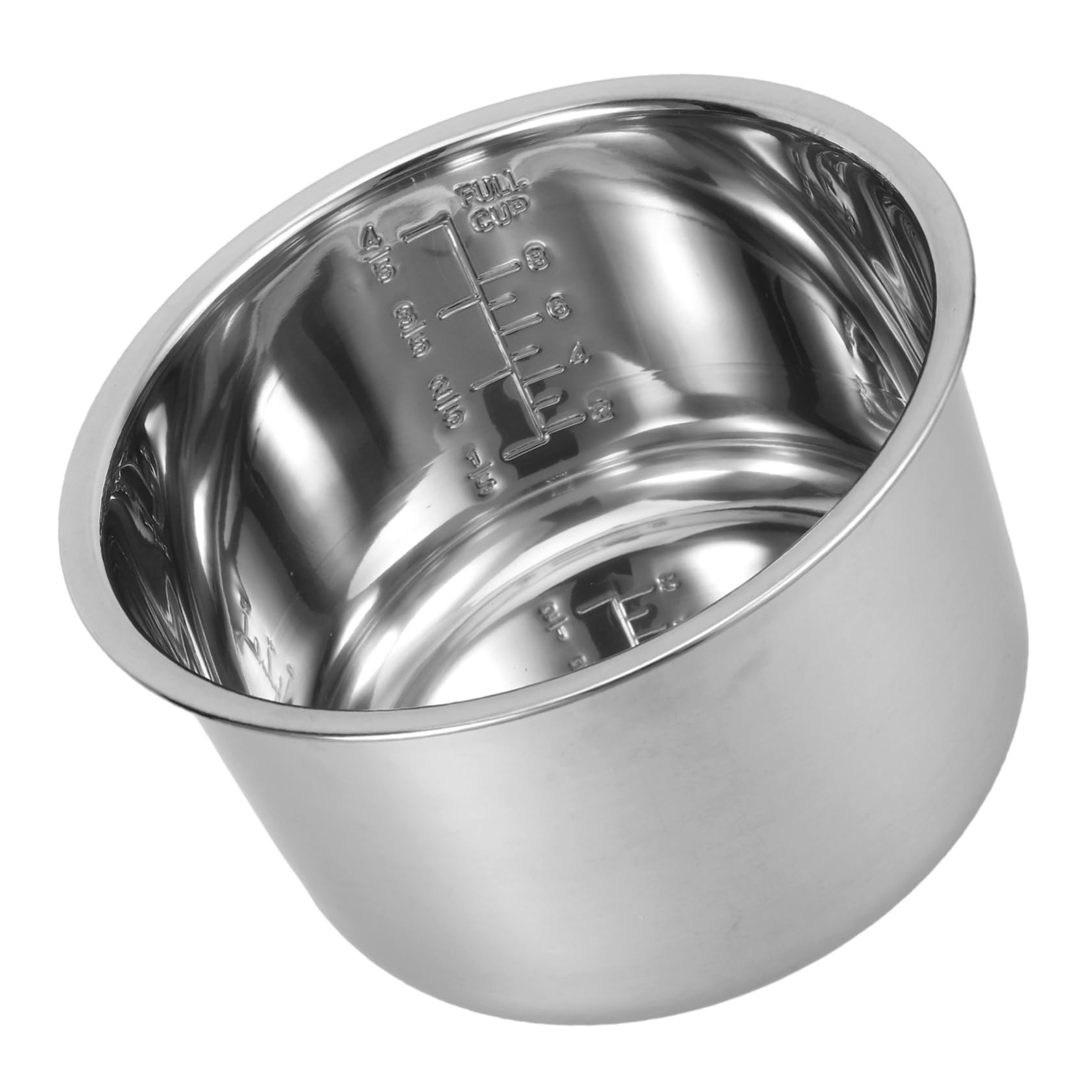 Cubeta de acero inoxidable de 4L para olla arrocera eléctrica PRETYZOOM