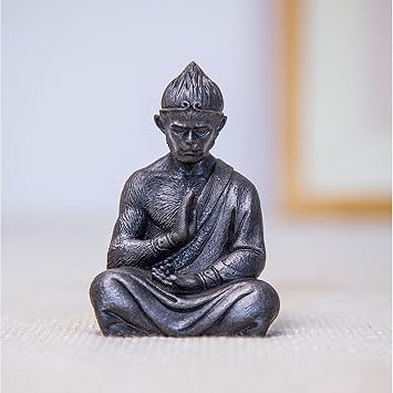 Black Myth Wu Kong Staff,Journey to The West Buddha Monk Sculpture Wu Kong Action Figure Monkey King Statue,Wu Kong Statue Model Decoration Birthday GiftMB