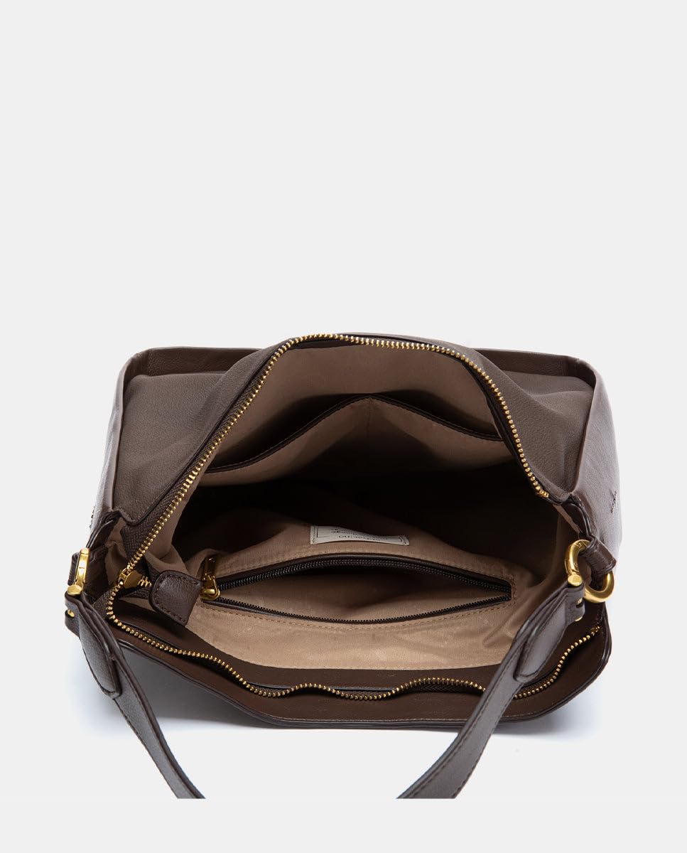 Abbacino Bolso de hombro en materiales reciclados marrón Marrones