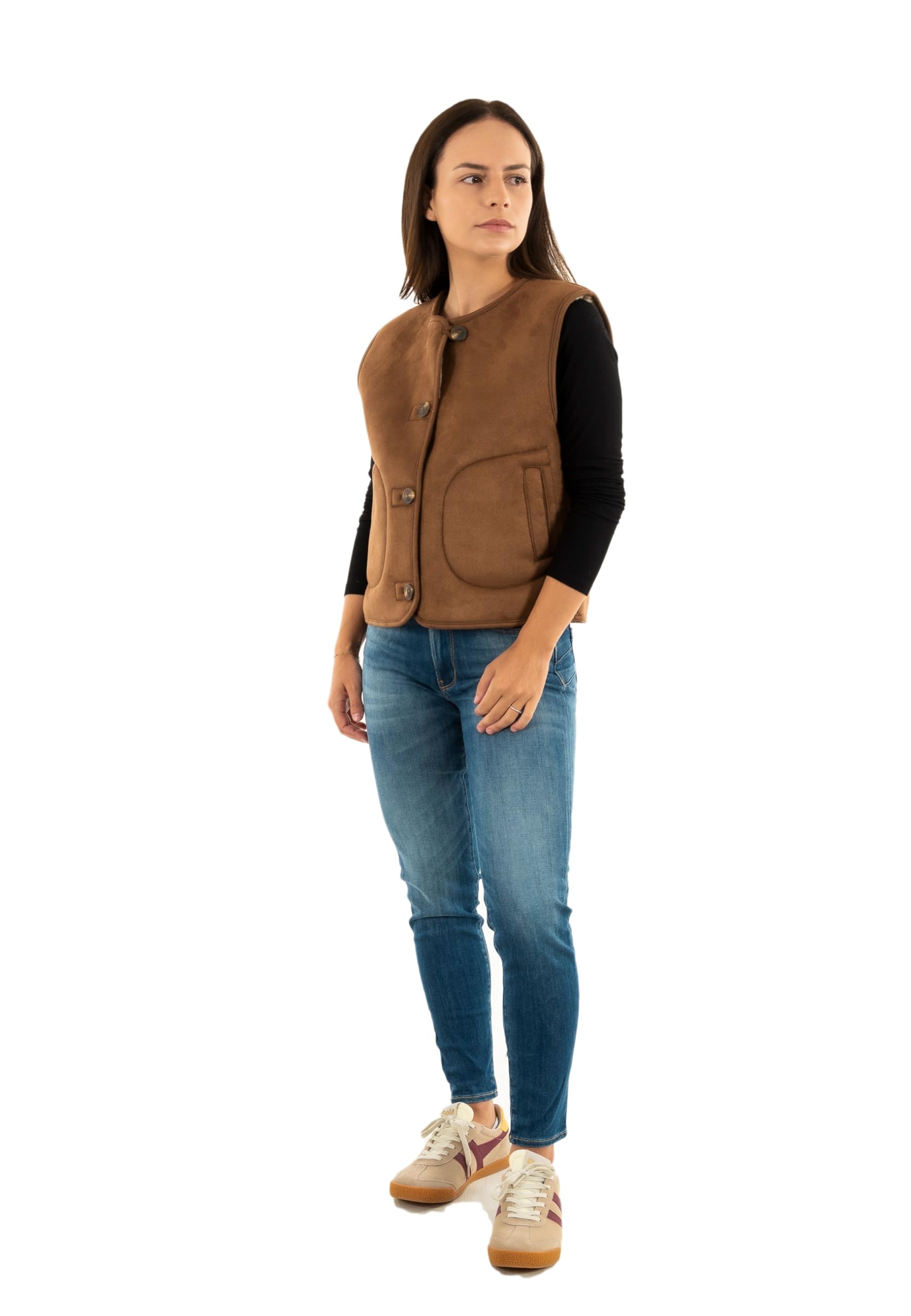 ONLY Damen Onlnico Bonded Rev Waistcoat Cs OTW