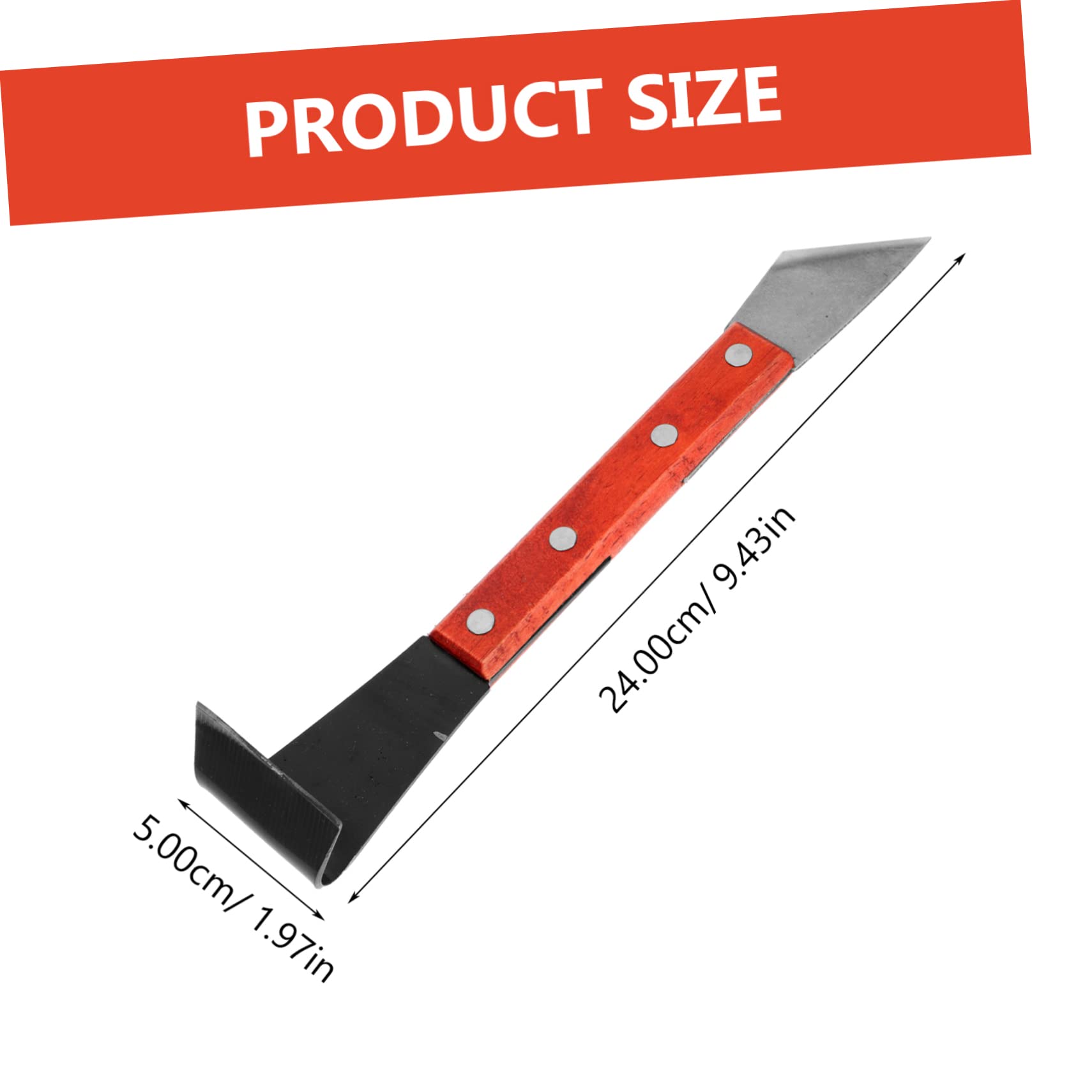 VICASKY 1pc Bonsai Bark Scraper Tool Log Peeler for Stump Removal Branch Cutting Garden Scarping Tool Portable Small Scraper for Yard Garden Park Random Color