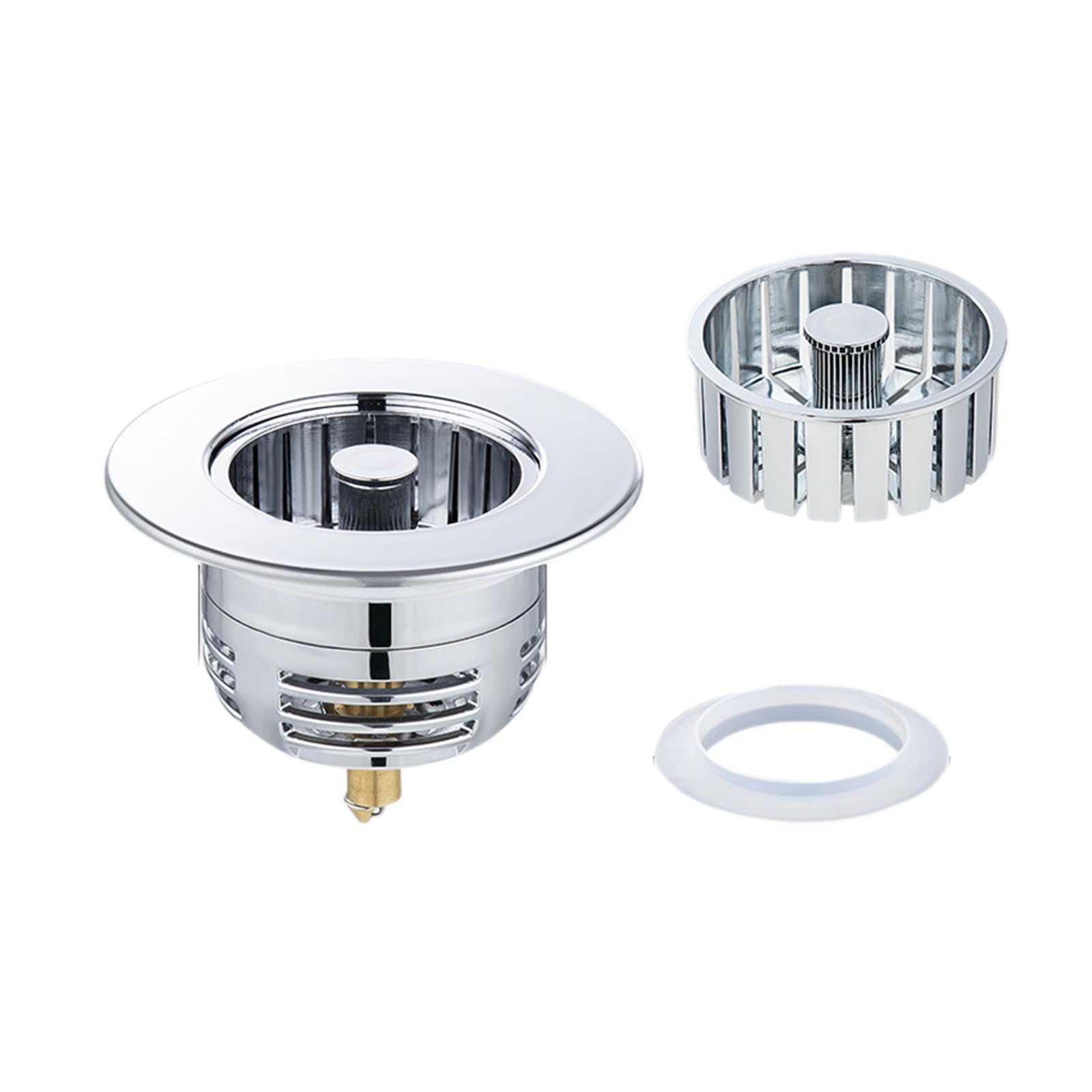 Tsophreniq Sink Drain Filter Screen Bounce Cores Sink Drain Plug Basins Baskets Stopper for Bathroom Kitchen Stopper Bathroom Strainer Garbage Disposal Replacement Parts Kitchen Plugs