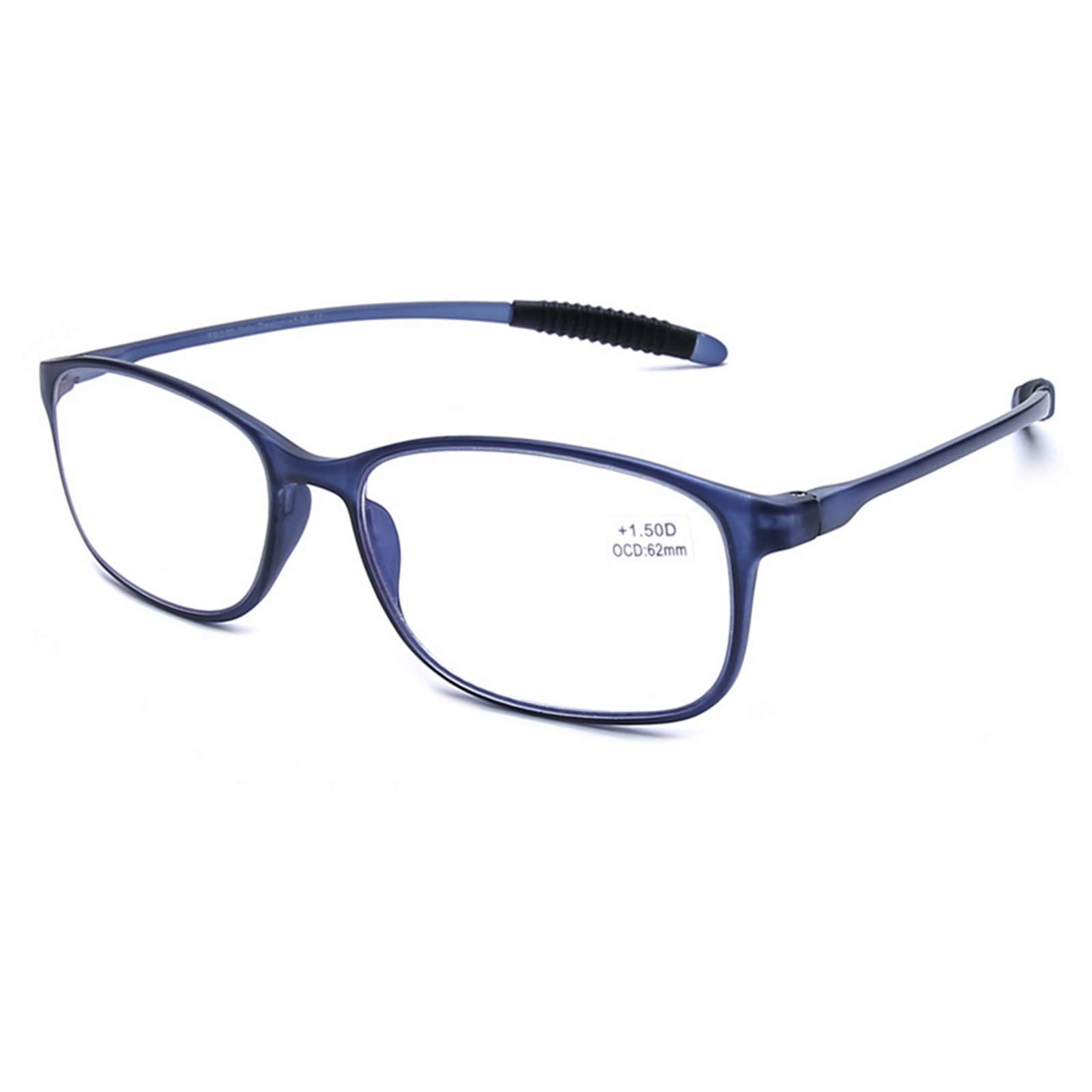 DOOViC Lightweight Reading Glasses Blue Light Blocking Flexible Tr90 Frame TR259