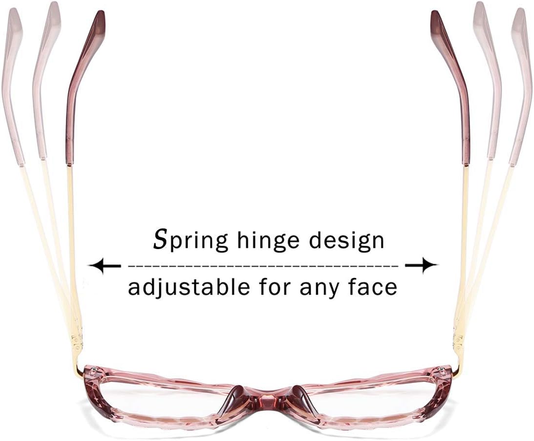 FEISEDY Cat Eye Glasses Frame Clear Lenses Lightweight Eyewear for Women B2440 - Image 5