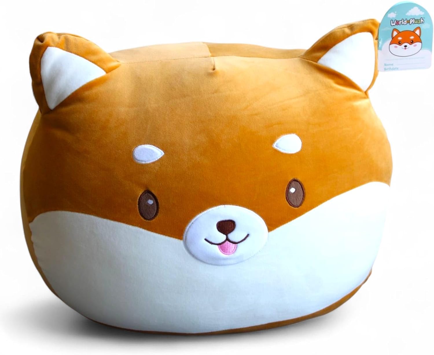 29-Inch Jumbo Shiba Inu Plush – Giant Stuffed Dog Toy, Squishy & Soft Cuddle Buddy for Kids & Adults – Kawaii Dog Pillow, for Girls, Boys, Pet Lovers, Home Decor Dog 1.0