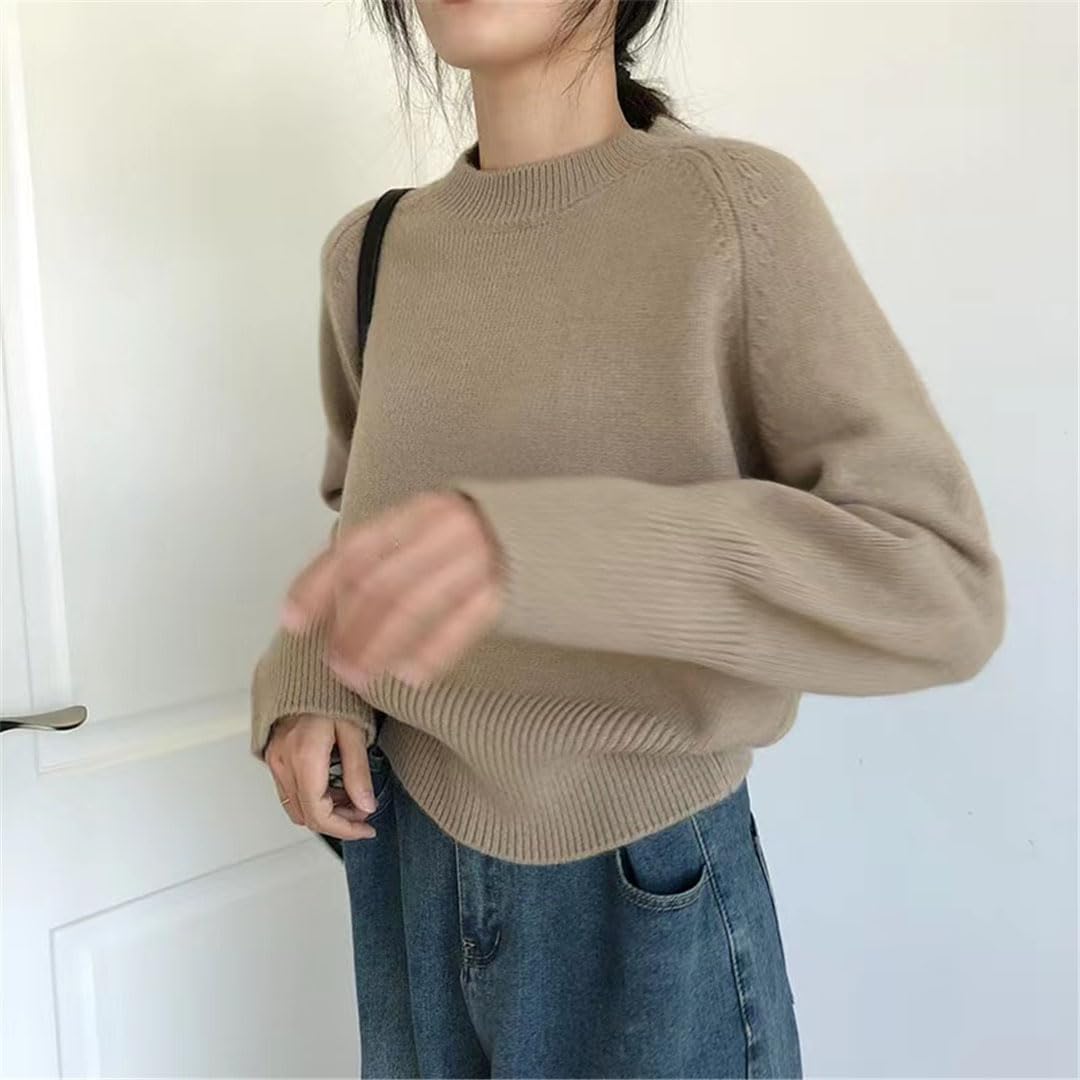 Vogrtcc Maglioni Casual da Donna A Mezzo Dolcevita in Cashmere Maglioni Pullover Maglioni