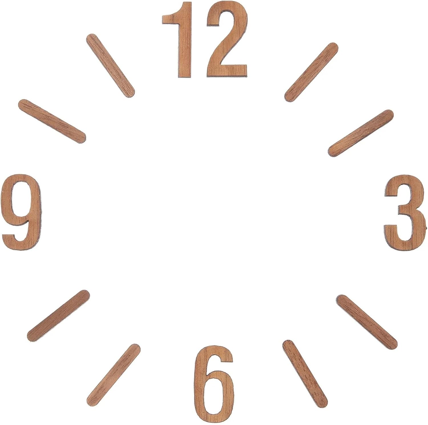 Clock Numbers 3sets Wooden Wall Clock DIY Numerals Kit Replacement Digital Clockss Reloj Pared Mecanisme Horloge for Home Art Decor DIY Replacement Repairing(Number)