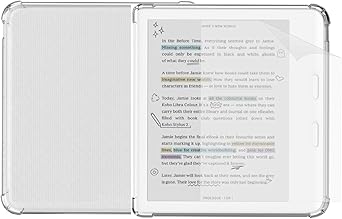 Clear Case for Kobo Libra Colour and Screen Protector, Libra Color Ereader Case E-Reader 7 Inch Reinforced Corners Skin TPU Sleeve 2024 Matte Screen Protection