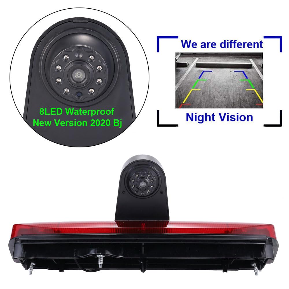 Transporter Van Visión Nocturna IR Cámara de Marcha Atrás, Alta Definición y Amplio Ángulo de Visión, Cámara de Visión Trasera para Ford Transit Connect 2014-2017 Van Transporter Business MPV SUV Bus