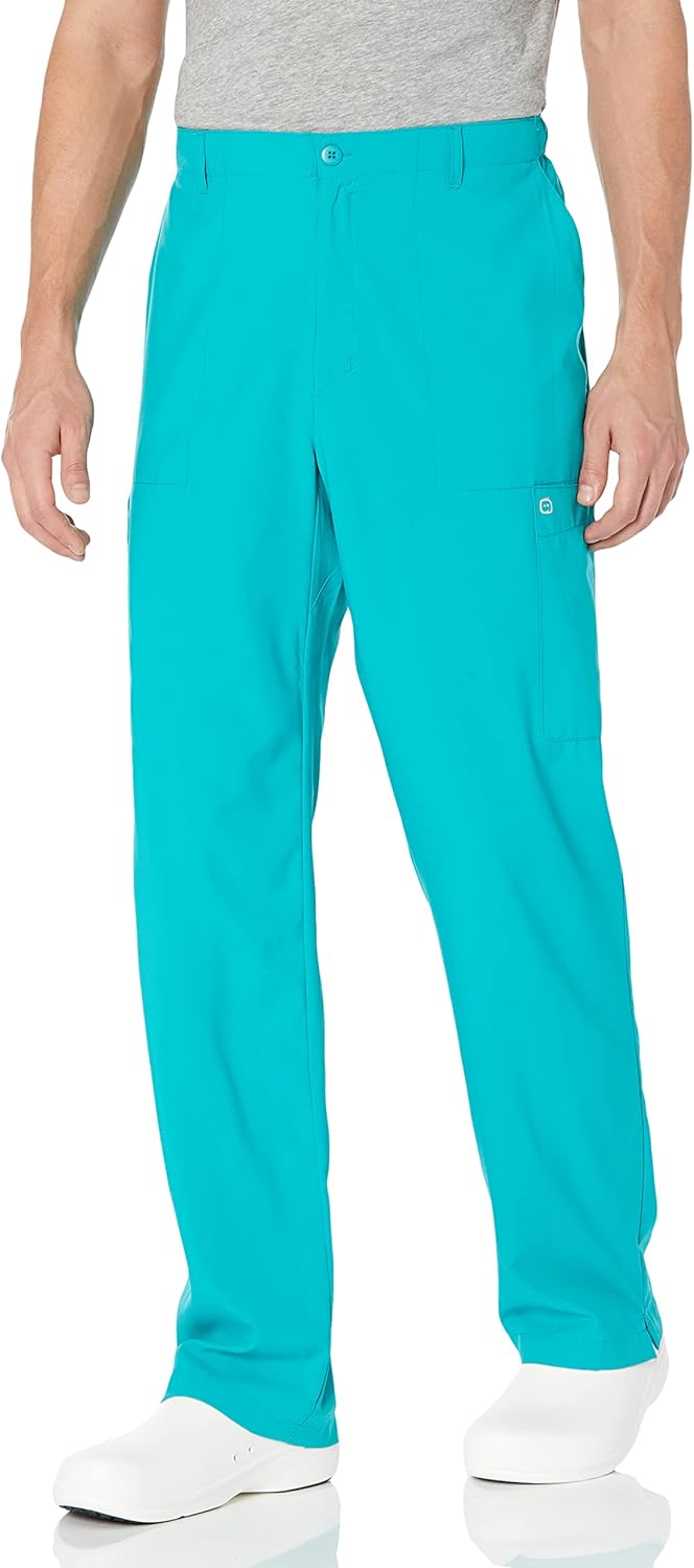 WonderWink Mens Men's Flat Front Cargo Pant