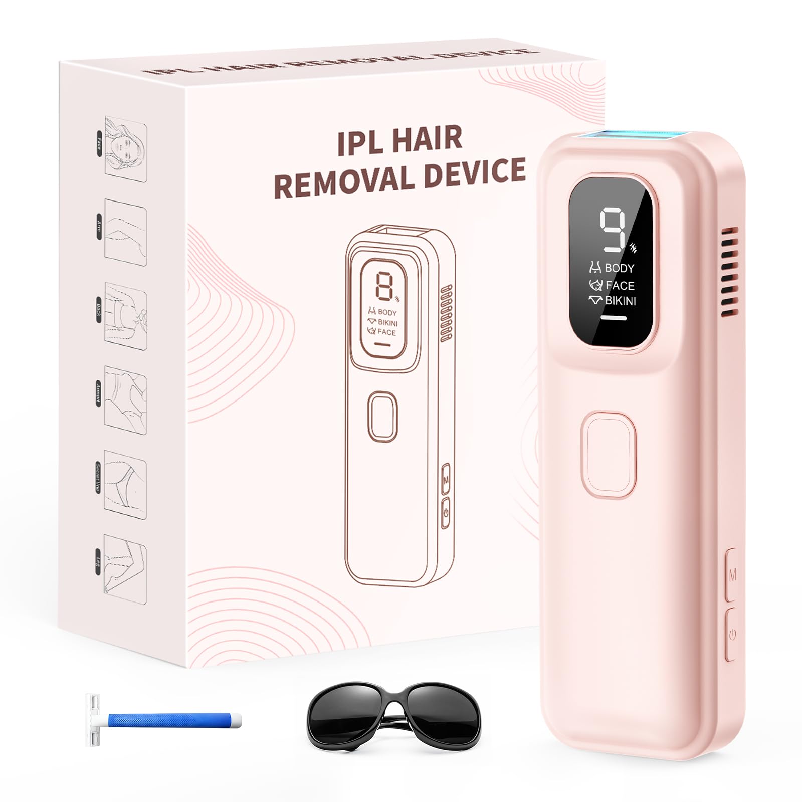 Amazon.com: IPL Laser Hair Removal Device for Women & Men - at