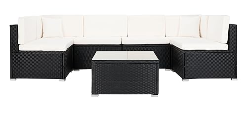 Outdoor Sectional Diona Black/White Outdoor Living Set