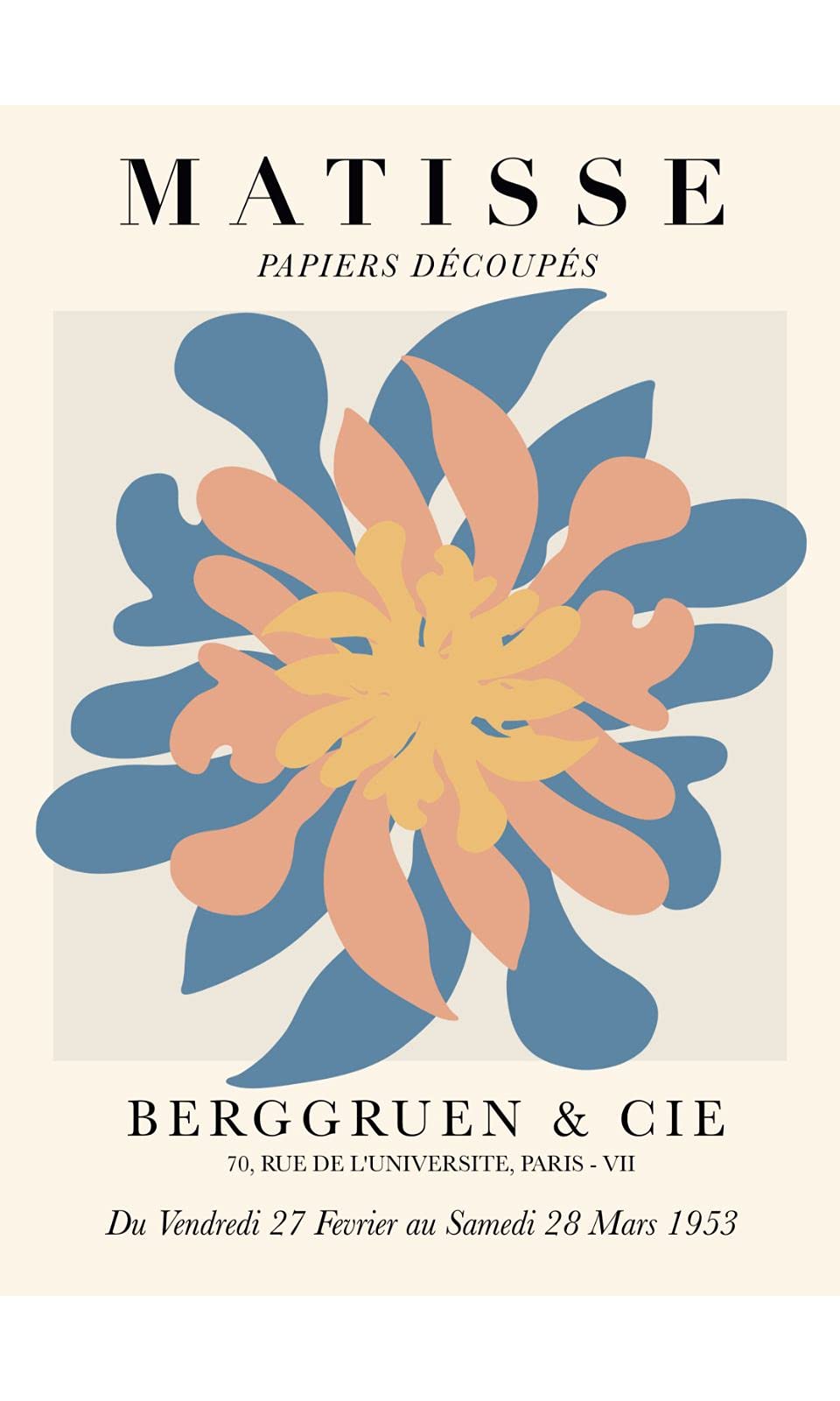 Wowposters Big Flower By Matisse Poster - 50X70 Cm