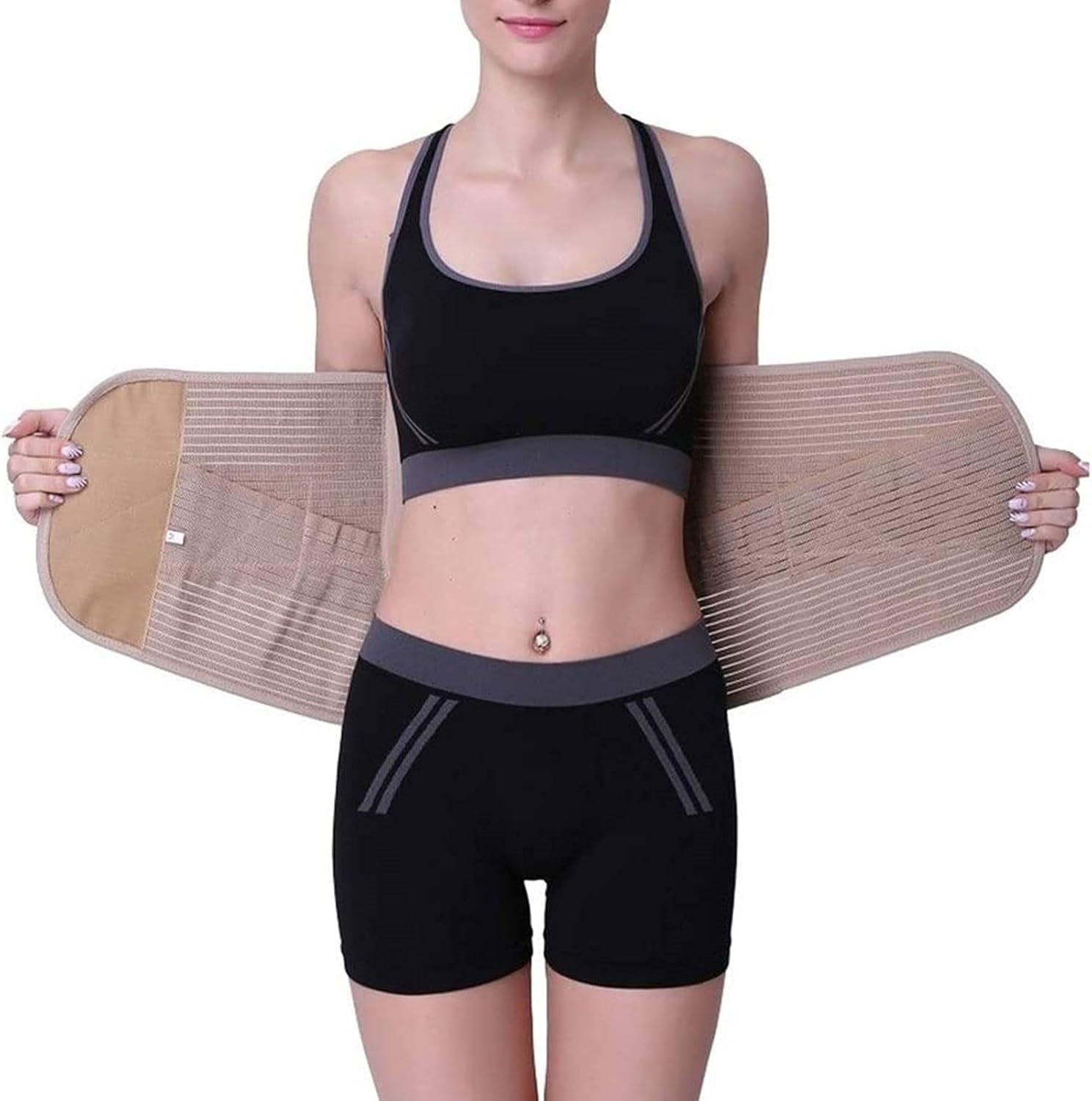 Widen and Lengthen Back Brace Support Belt for Men & Women Posture Correction Lumbar Lower Back Belt Relief for Back Pain, Herniated Disc, Sciatica (Size : Medium)