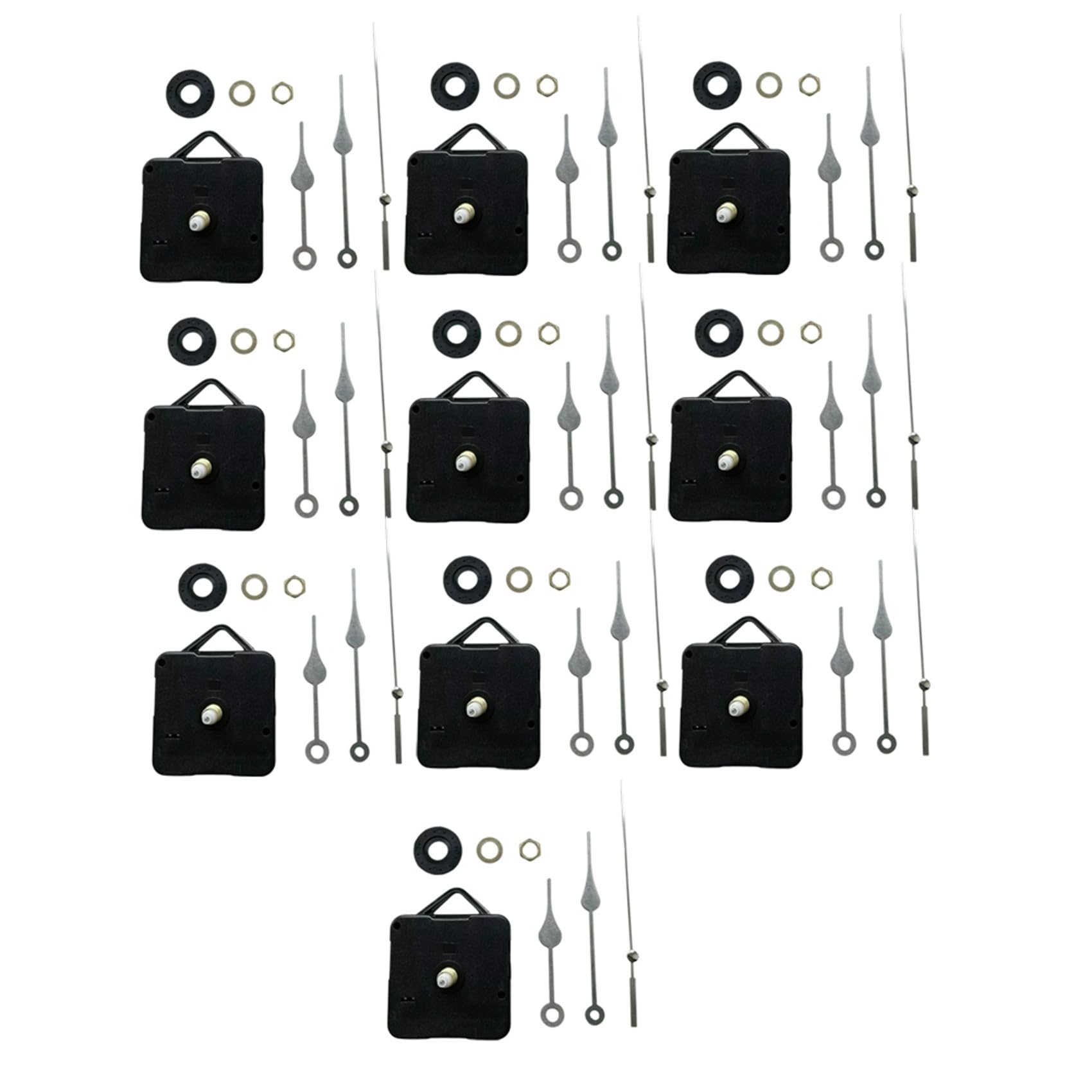 40 Pièces Mécanisme Mouvement Silencieux à Faire Soi-Même, Ensemble D'Aiguilles Broche, Mécanisme Mouvement D'Horloge Quartz Mural Faire Soi-Même, Pièce Réparation, Kit D'Horloge