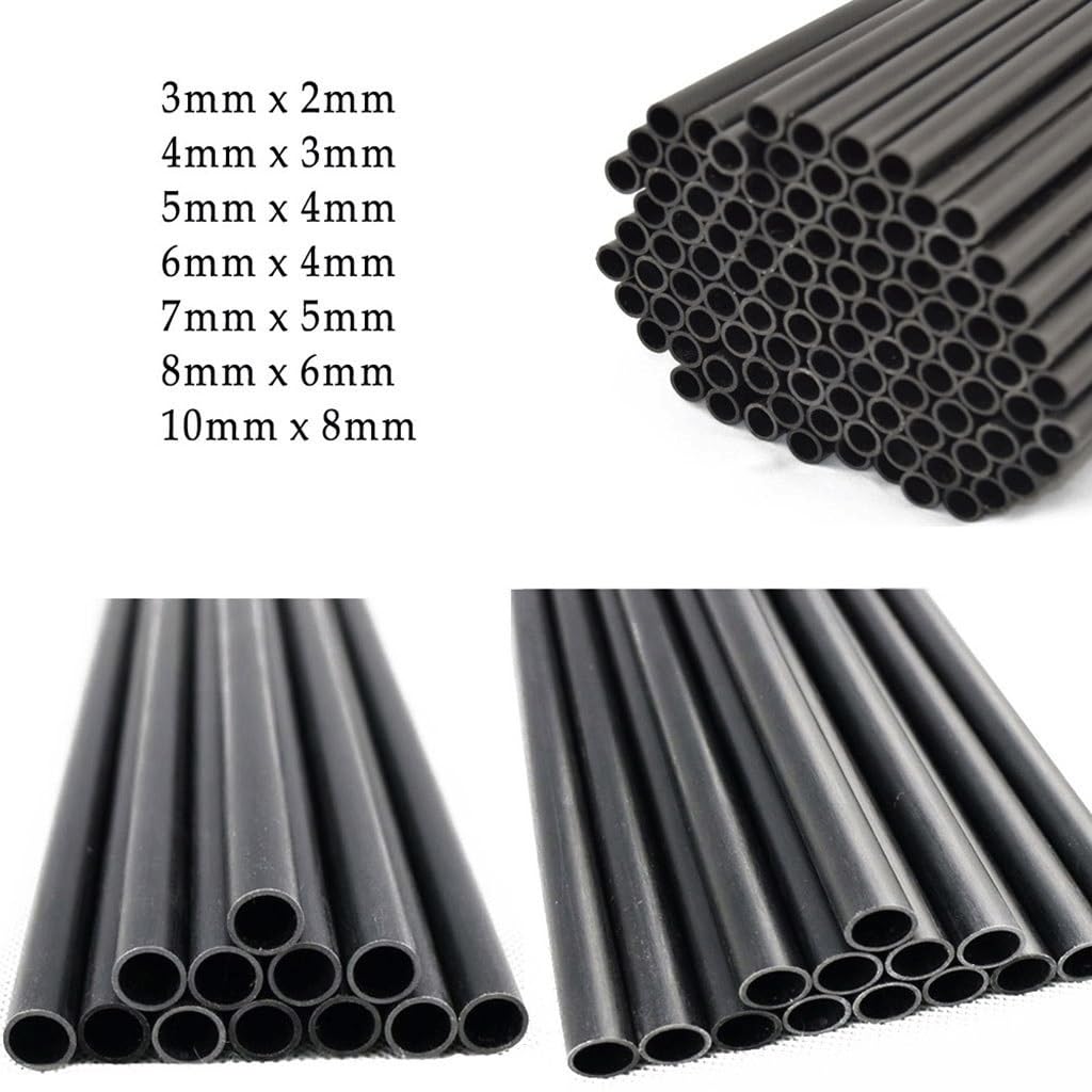 16 sztuk rur z włókna węglowego 500mm drążone pręty(500x5x4mm)