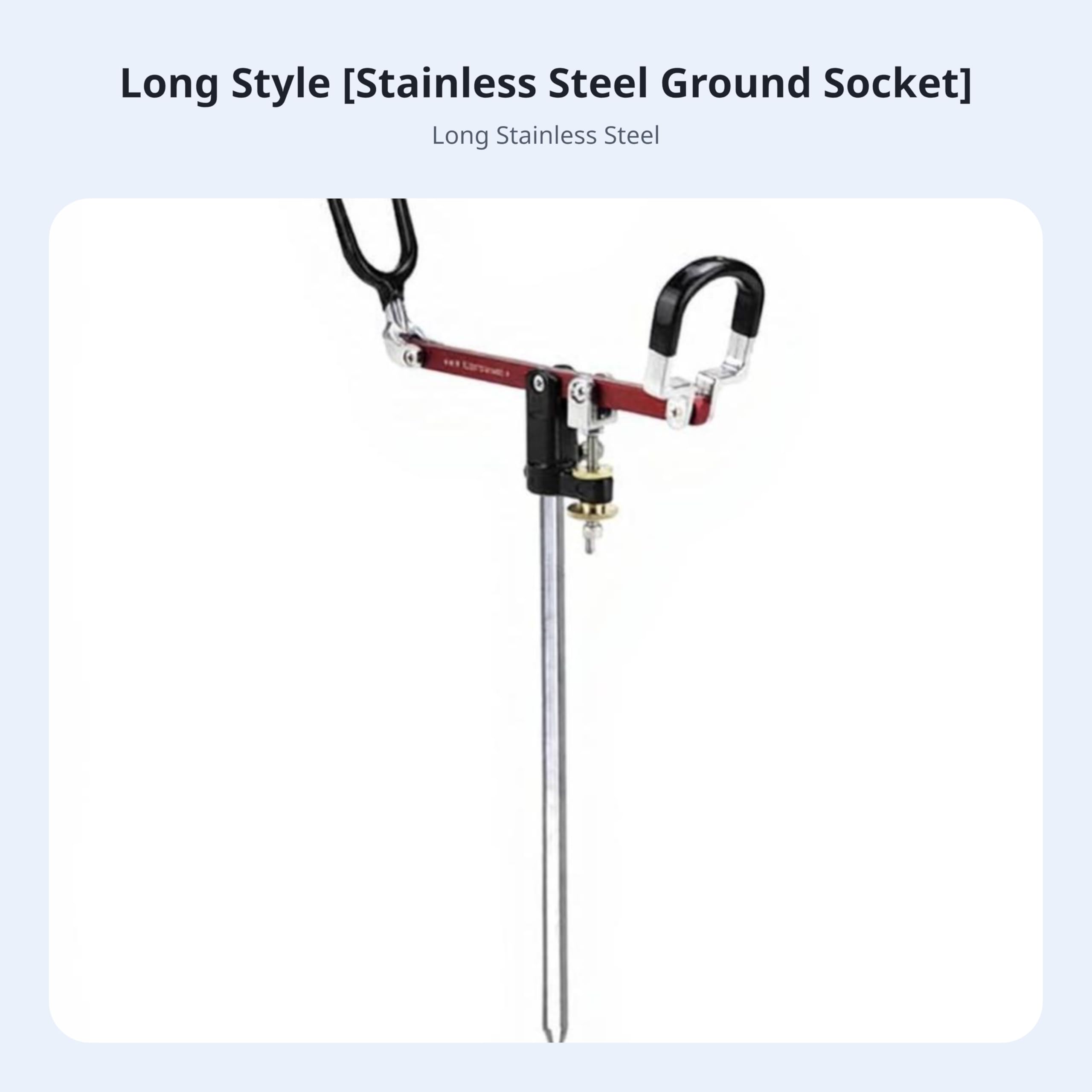 F Fityle Soporte para Caña de Pescar de Acero Inoxidable con Soporte Fijo Ajustable Base Estable y Duradera Cuerpo de Metal Templado y Ligero Instalación