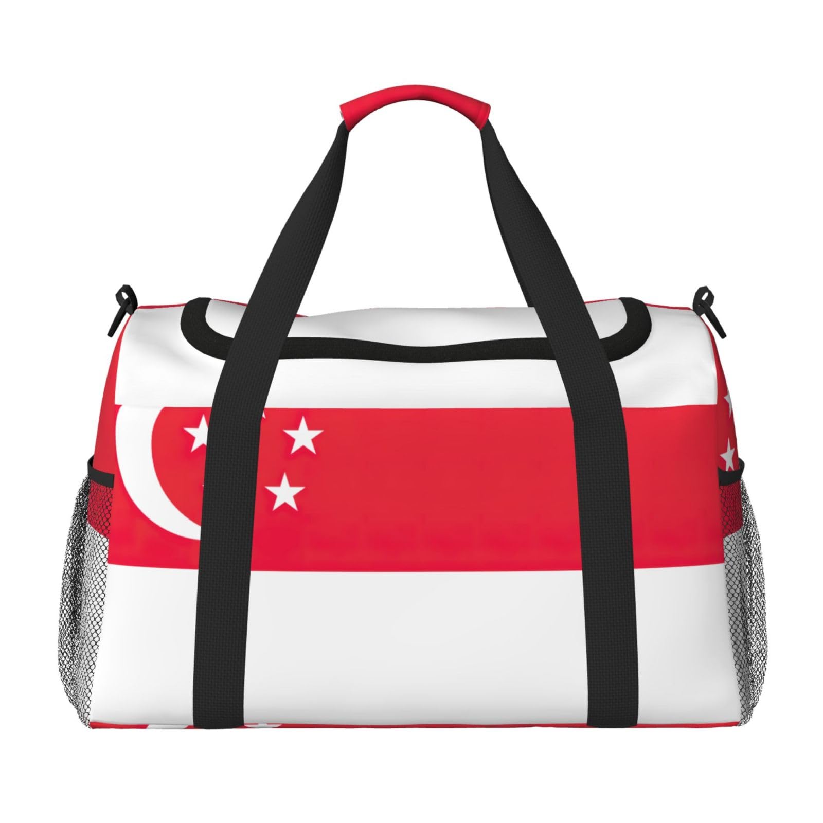 Flaga Singapuru torba na ramię kobiety mężczyźni podróżna torba crossbody torebka torba na ramię torebki robocze codzienna torba hobo