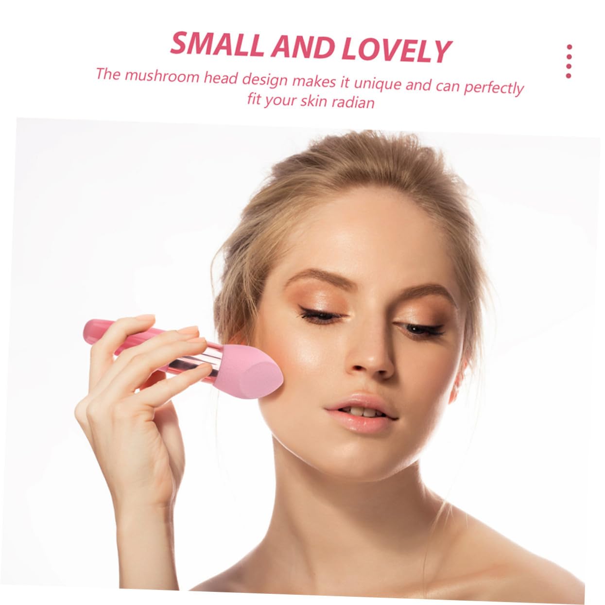 Homoyoyo Set di 2 Penne di Bellezza Porpora Spugne Make Up in Materiale a Rete per Evidenziatore e Crema Manico Ergonomico e Facile Presa