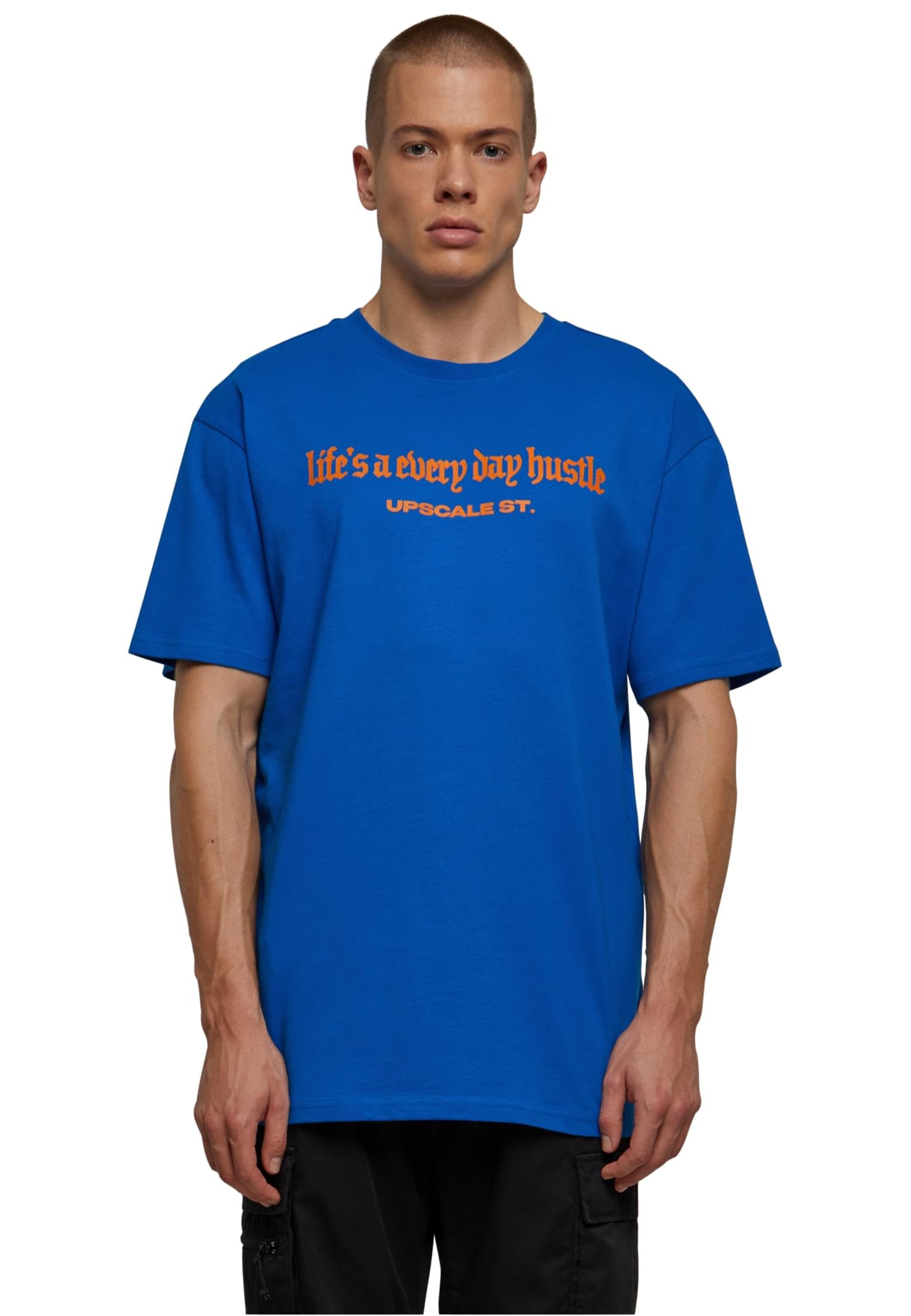 Mister Tee Men's T-Shirt, Cobalt Blue, M