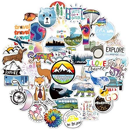 Cute Vsco Stickers 50Pcs,Perfect for Hydro Flask,Laptop and Water Bottle Decal Aesthetic Trendy Sticker Pack for Teens, Girls, Travel Extra Durable 100% Vinyl Stickers