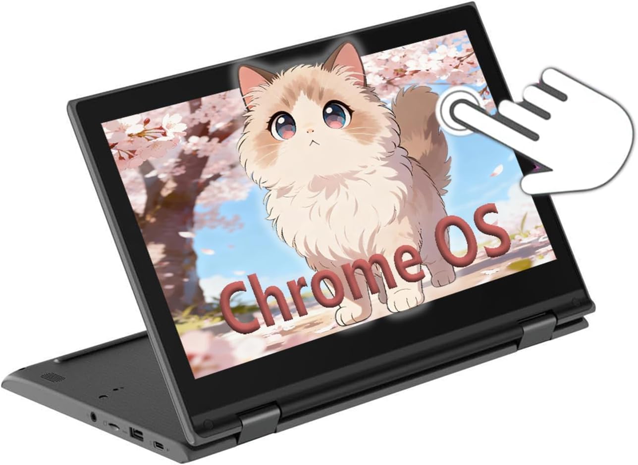 Lenovo Chromebook 300E Gen 2 2-in-1 Touchscreen Laptop, 11.6" HD Display, AMD A4-9120(2.2GHz- 2.5GHz), 4GB RAM, 32GB SSD, Japanese Keyboard, Chrome OS (Renewed)