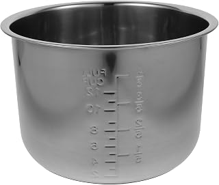 Rice Cooker Liner Stainless Steel Rice Cooker Inner Pot Non-stick Pot Pressure Cooker for Home Kitchen Shop, 6L