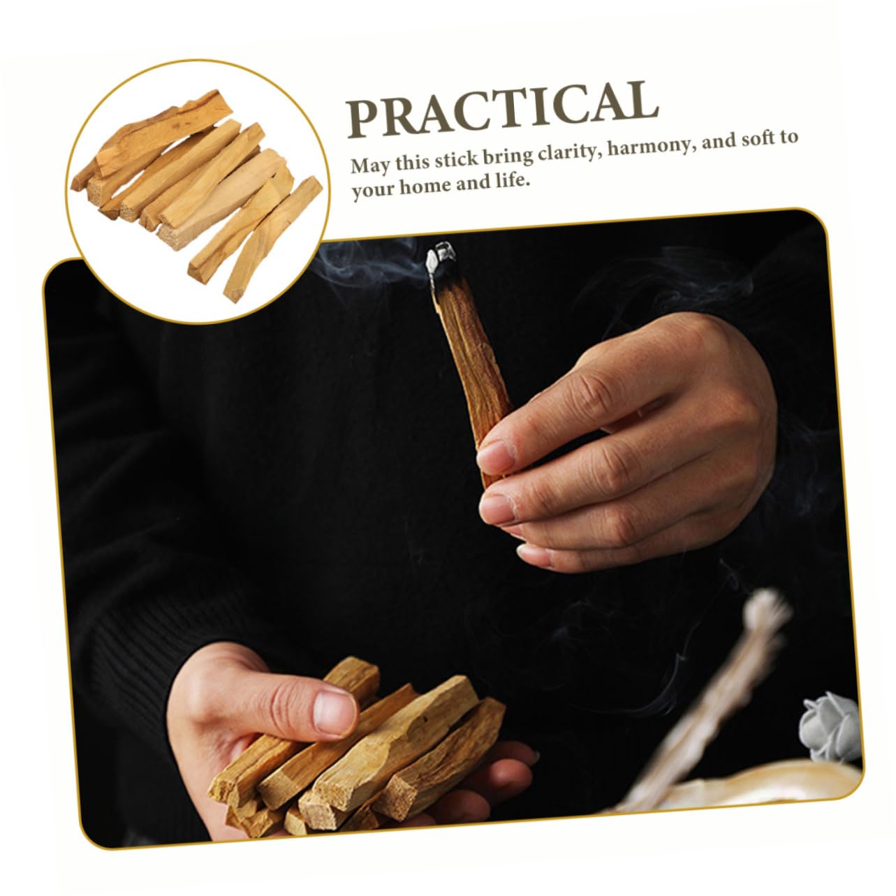 20pezzi Stick Di Incenso Naturale Legno Di Sandalo Per Purificazione e Meditazione Aromatizzante Per Ambienti e Relax Domestico