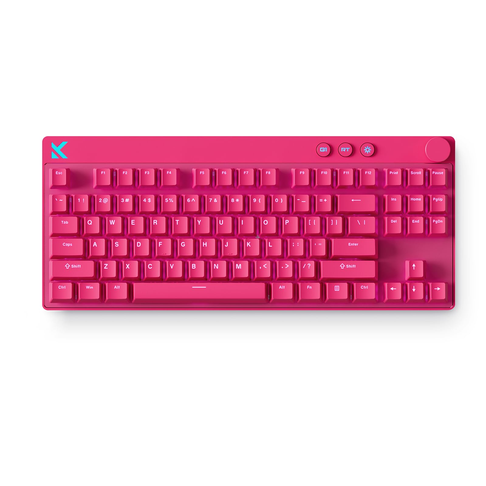 MCHOSE Mix 87 - Teclado gaming TKL con interruptor magnético efecto Hall, disparo rápido, precisión de 0,001 mm, 8000 frecuencias de muestreo, velocidad de escaneo de 256 K, control de volumen, RGB