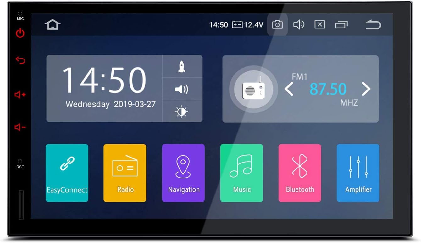 XTRONS Android 9.0 Car Stereo Double DIN GPS Navigation with 7 Inch Touch Screen In Dash Head Unit Universal Support BT WIFI Car Auto Play DVR TPMS OBD02