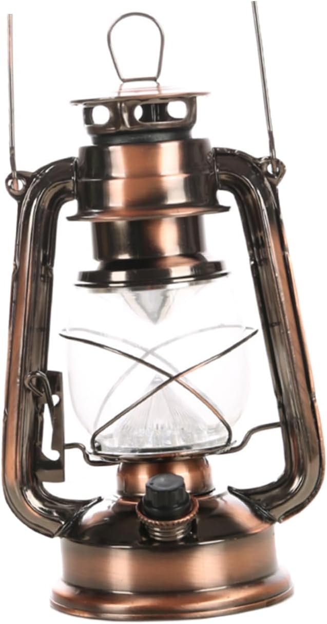 Retro Electric Camping Lantern Led Kerosene Lamp High Brightness Night Lamp Decorative for Indoor/Outdoor