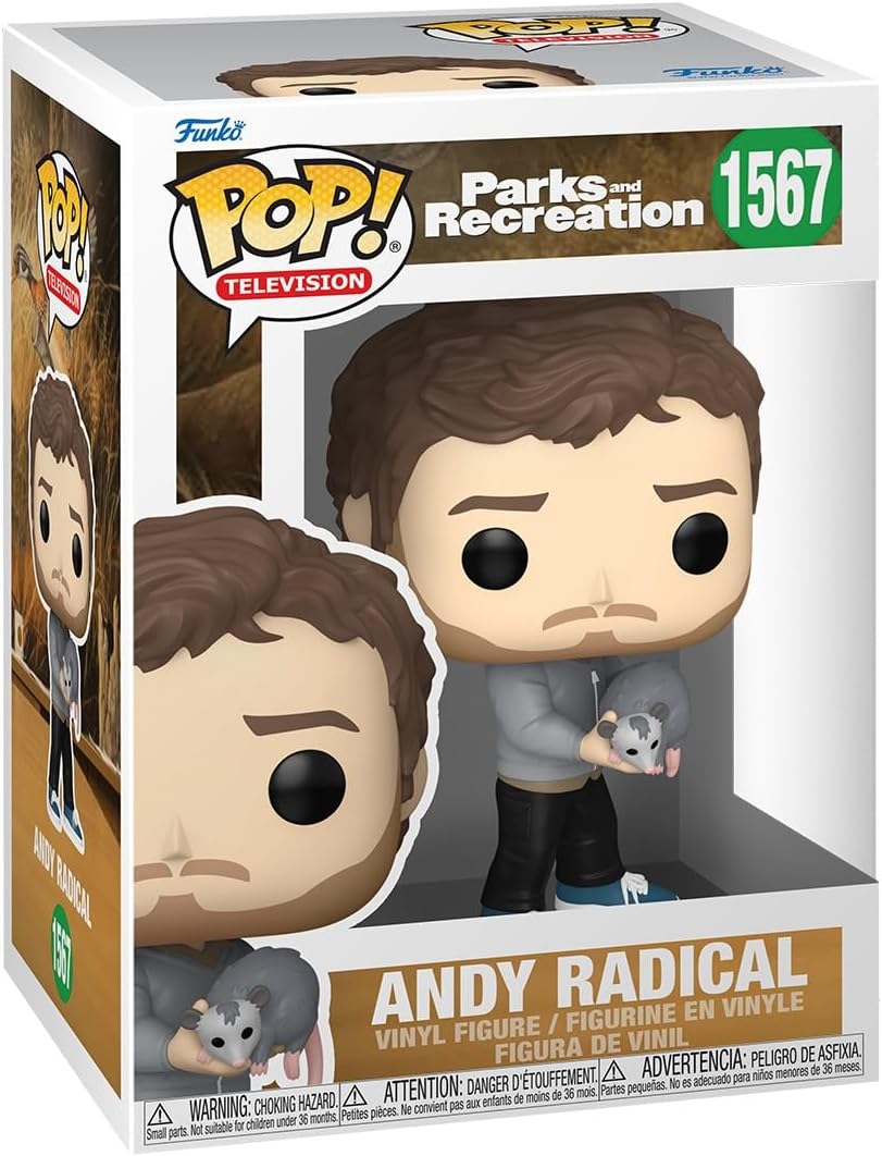 POP! TV: Parks & Recreation 15th Anniversary – Andy Radical - Collectable Vinyl Figure - Gift Idea - Official Merchandise - for Kids & Adults - TV Fans - Model Figure for Collectors and Display