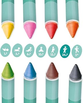 SES Creative 13050 Bath Crayons - 8 Colours - Age 24m+