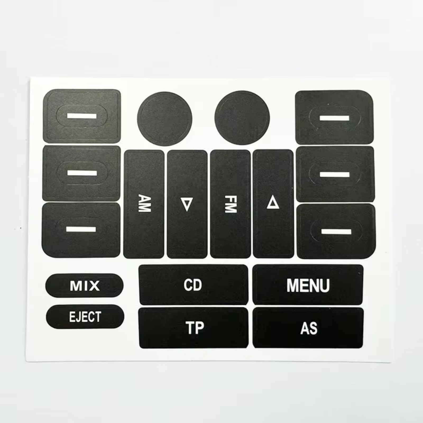Car Button Stick Compatible with VW for Golf for MK5 for Passat Car Stickers Decals of Radio Button Repair Decals Stickers Accessories