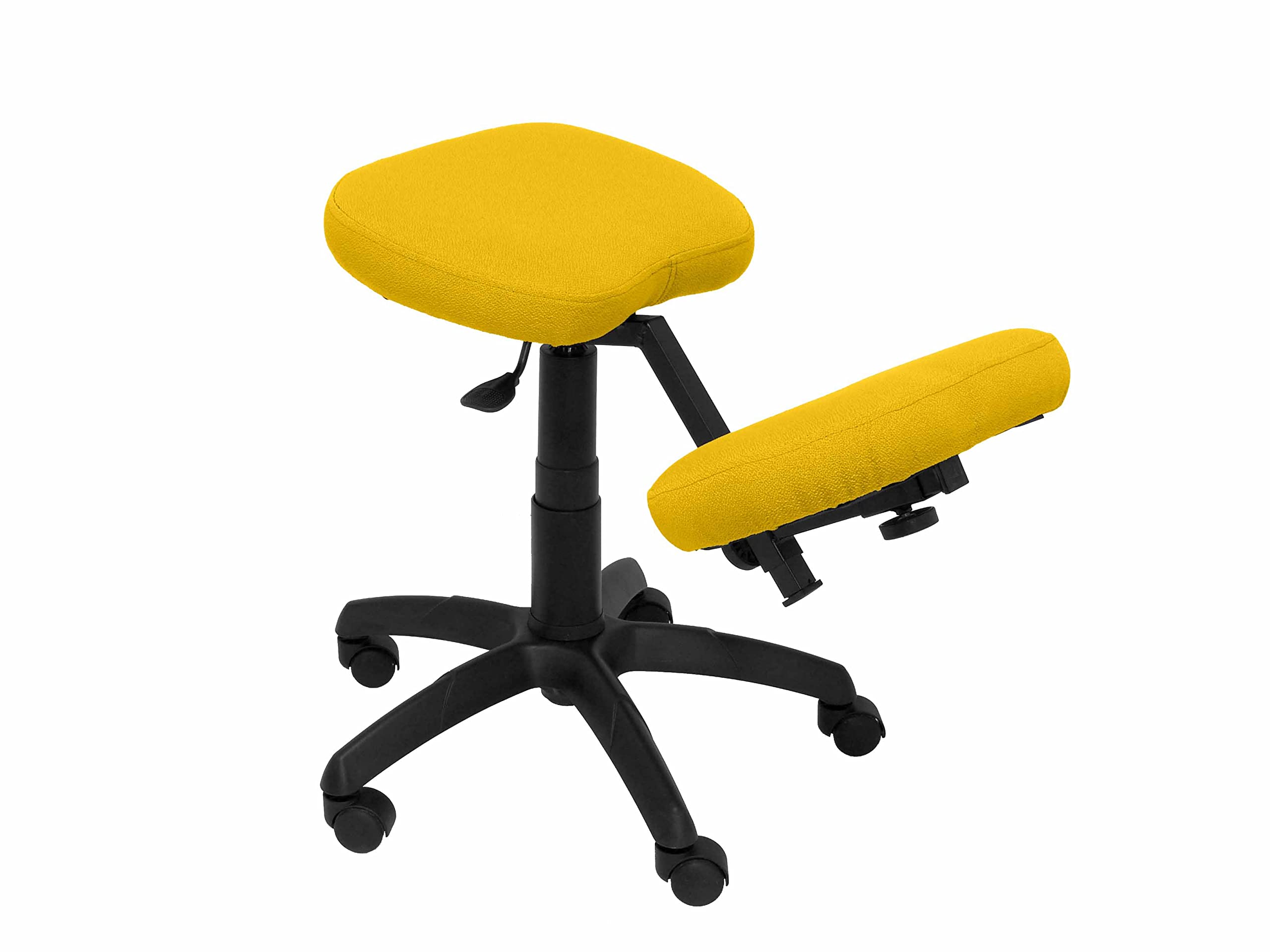 Piqueras y Crespo 37GBALI100 Jaune : tabouret pivotant tissu jaune
