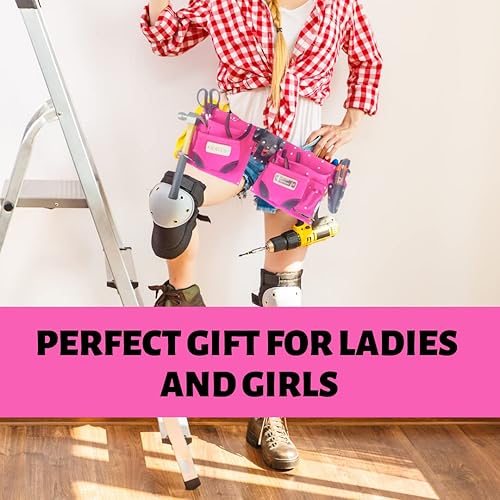 Miniatura 7 de Raven Bolsas de herramientas  Rosa, azul, beige, negro  Cinturón de nailon + cinturón de cuero  Bolsa individual + bolsa doble