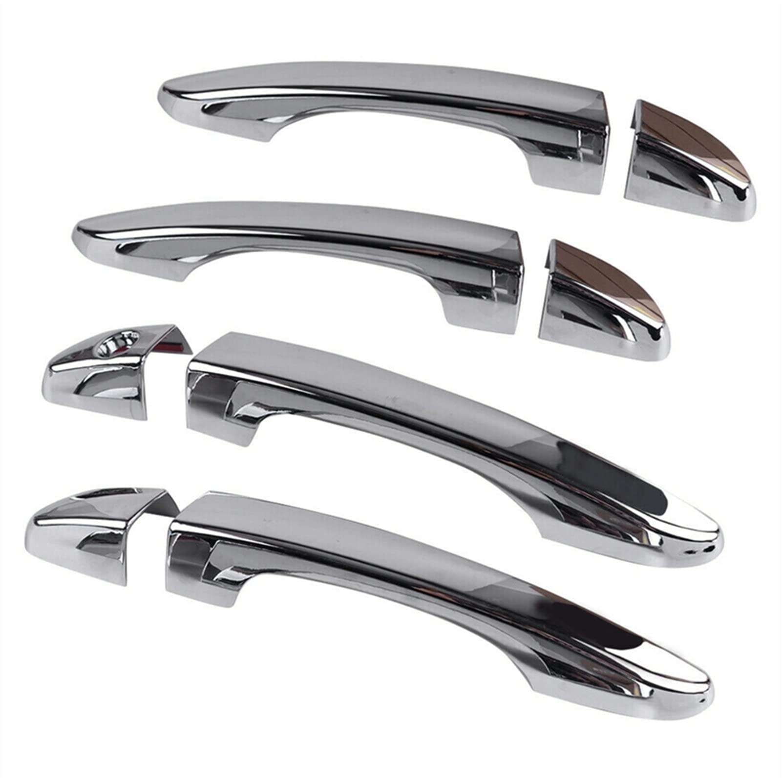 Fahbstr One Color Exterior Door Handle Cover For Hyundai Tucson 2016-2017 9Pcs Chrome Car Door Handle Catch Cover Trim