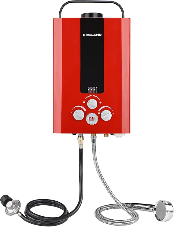 Tankless Water Heater, GASLAND Outdoors BE158R 1.58GPM 6L Portable Gas