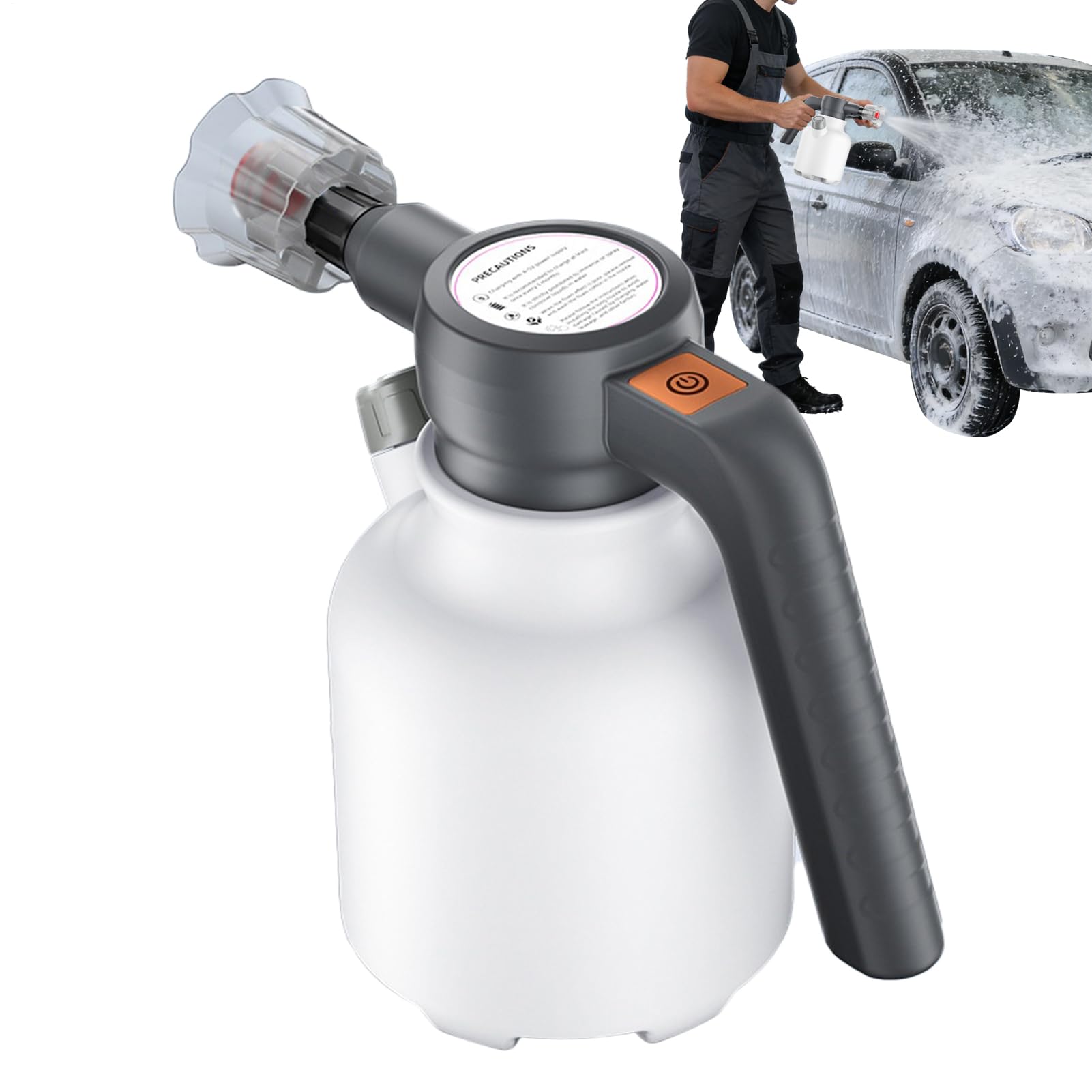 Nettoyeur haute pression moussant électrique 2L rechargeable pour lavage auto