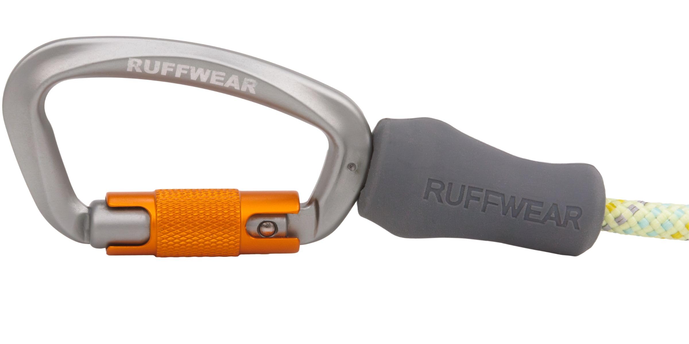 Ruffwear Knot-a-Leash - Guinzaglio riflettente per cani, grande, 1,5 m, con manico imbottito, leggero e resistente, guinzaglio anti-groviglio, moschettone di bloccaggio sicuro, S, verde muschio
