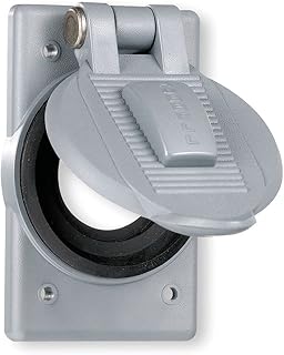 Hubbell - HBL7423WO - Twist-Lock Devices, Weatherproof Covers, Accessories, Gray polycarbonate for FS/FD box mounting, corrosion resistant, ( Each )