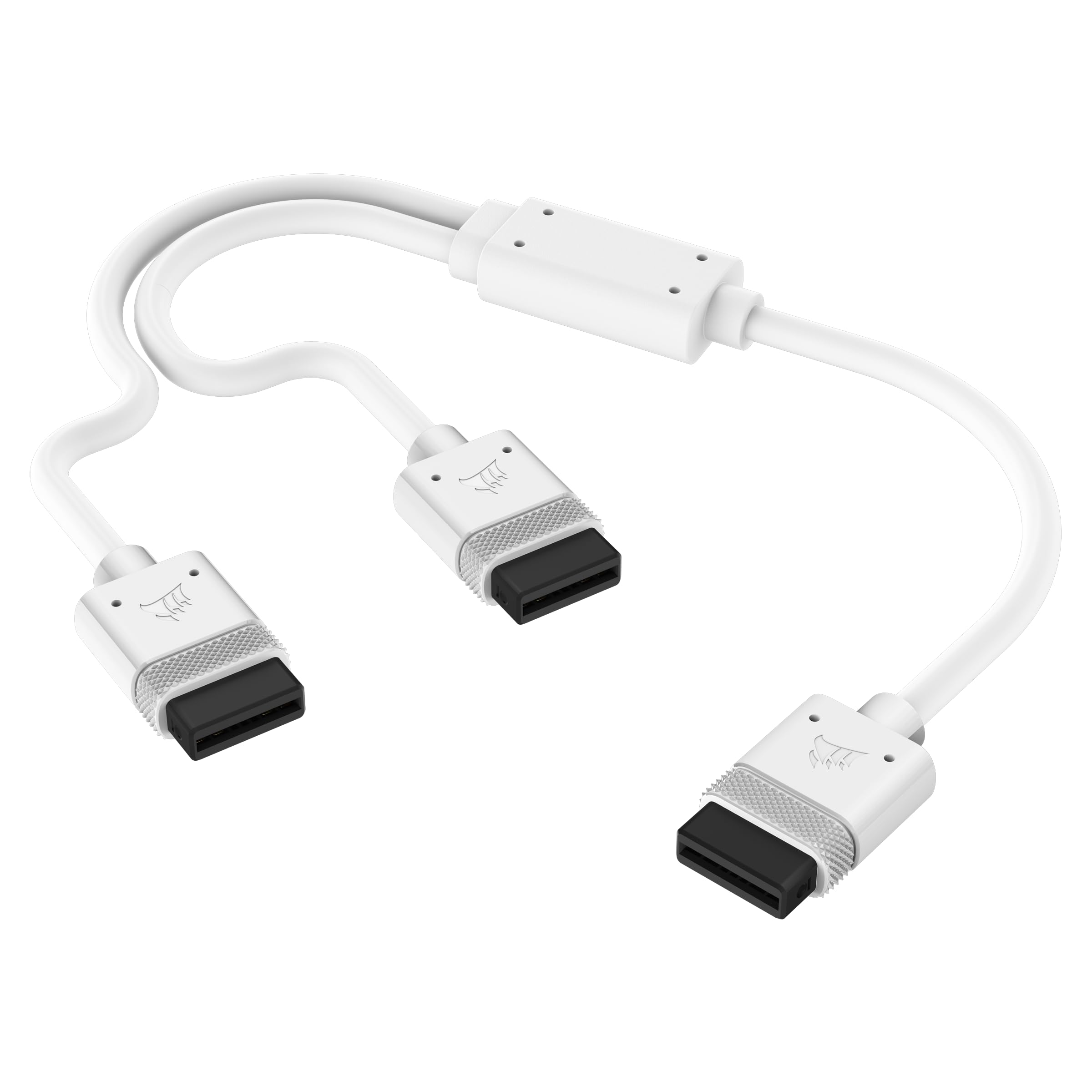 CORSAIR iCUE LINK Y-Kabel 600mm Prosto Biały